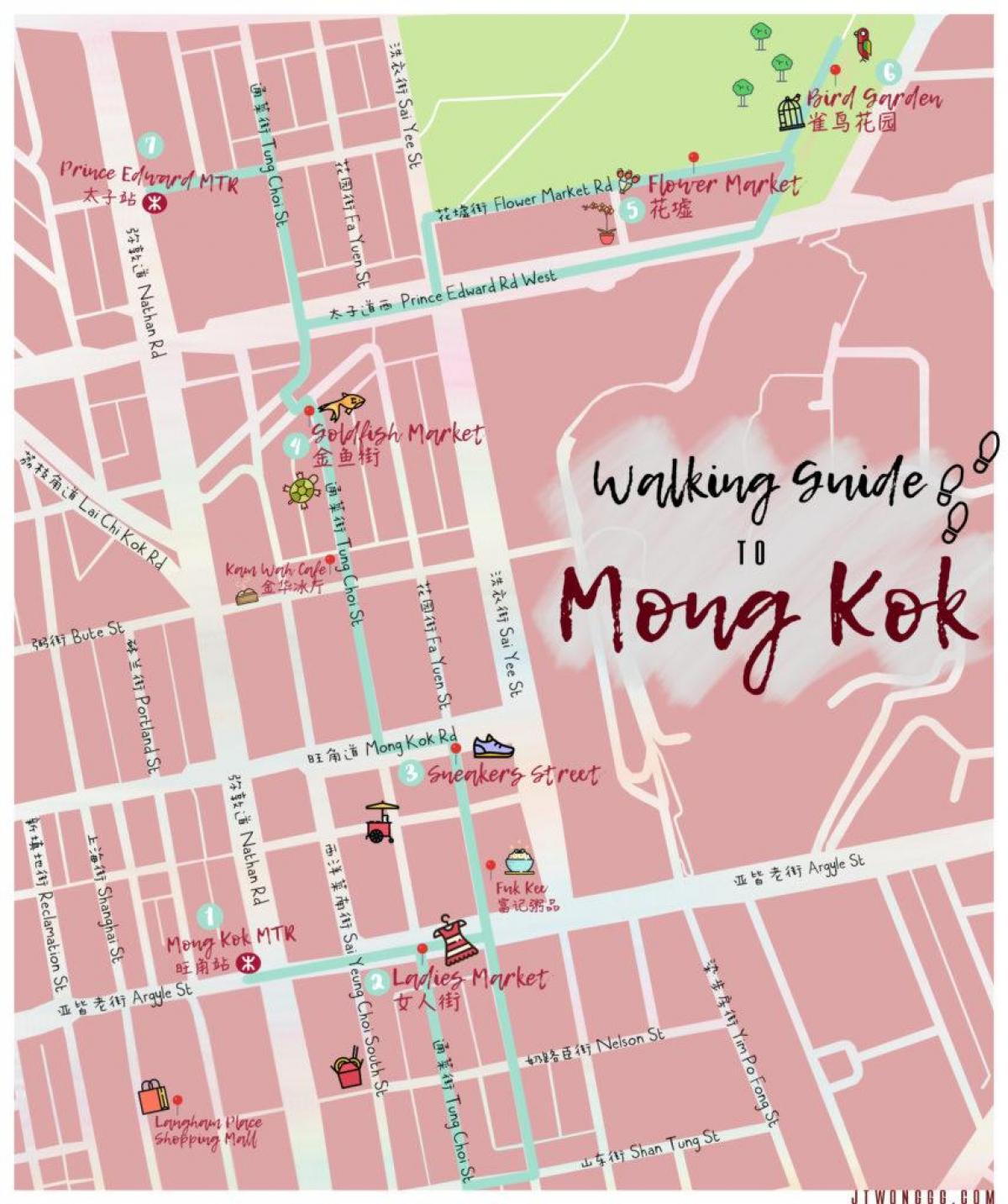 মানচিত্র Mong Kok, হংকং