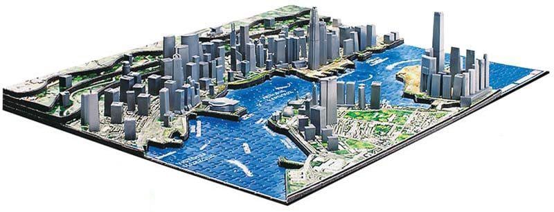 3d মানচিত্র, হংকং