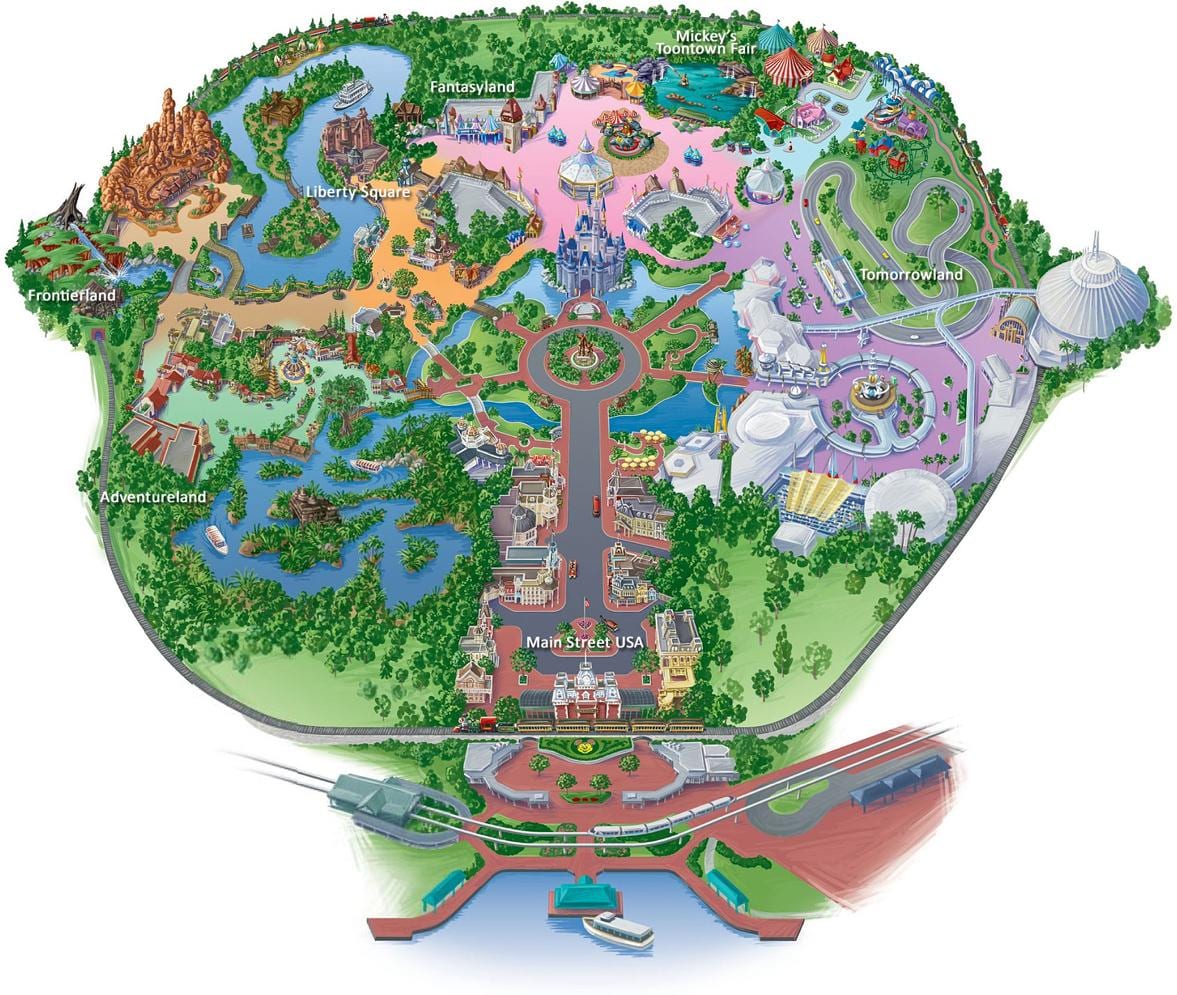 মানচিত্র, হংকং Disneyland