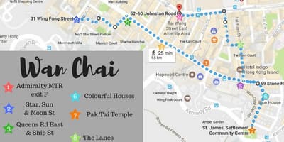 মানচিত্র, Wanchai হংকং