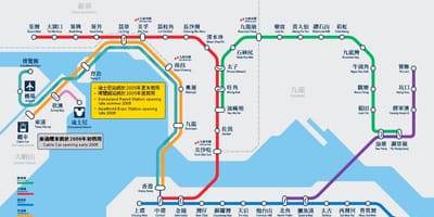 Kowloon বে MTR স্টেশন মানচিত্র